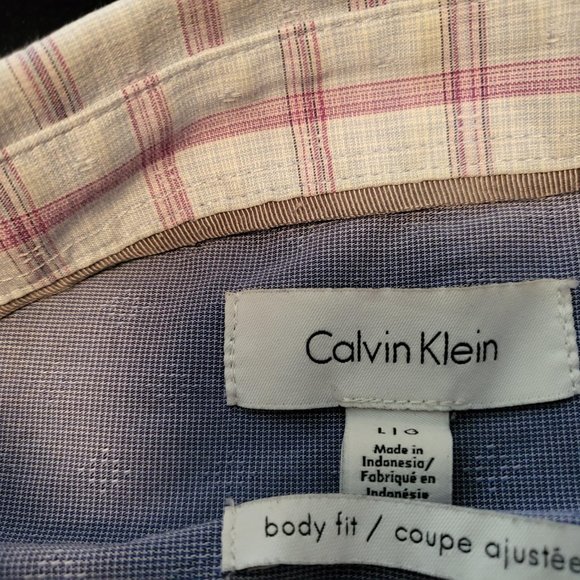 Mens Calvin Klein Button Down Dress Shirt - Picture 3 of 3